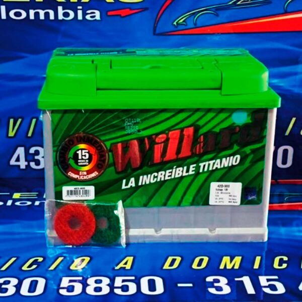 Batería Willard Titanio Caja 42 / 900 Polaridad Izquierda