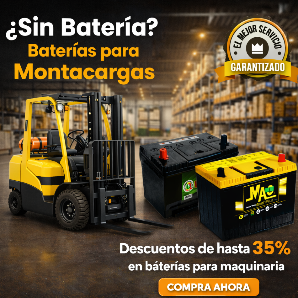 Descuentos en baterías para montacargas